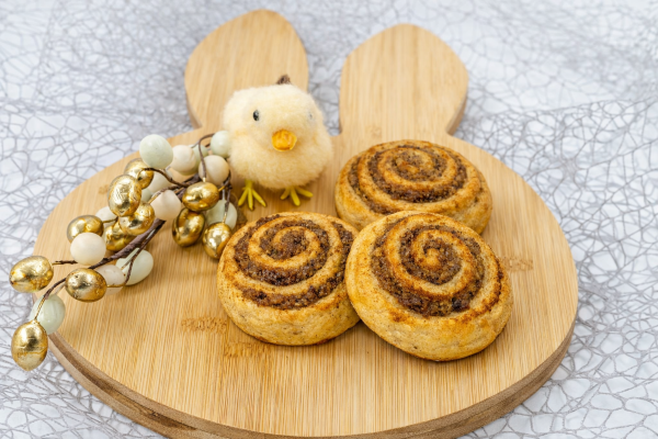 veganska orehova mini potička